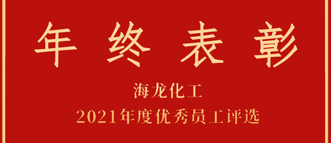 <strong>表彰！海龍化工2021年度優(yōu)秀員工優(yōu)秀部門評選</strong>